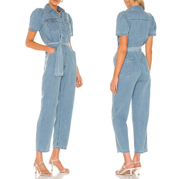 Boyish by HER The Vincent Lilac Pink Denim Utility Coverall Boiler Suit Jumpsuit - Picture 7 of 7
